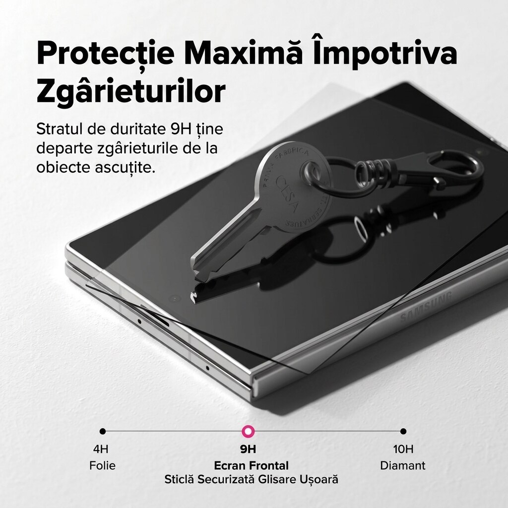Folie Sticla pentru Samsung Galaxy Z Fold 8 Daden MaxProtection, Full Cover, Protectie Profesionala, Ultra Rezistenta, Calitate Premium, Transparenta