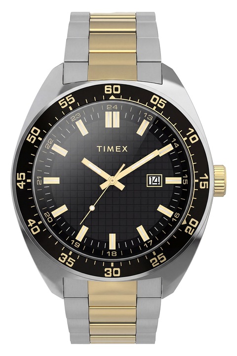 Timex, Часовник от неръждаема стомана, Сребрист, Златист