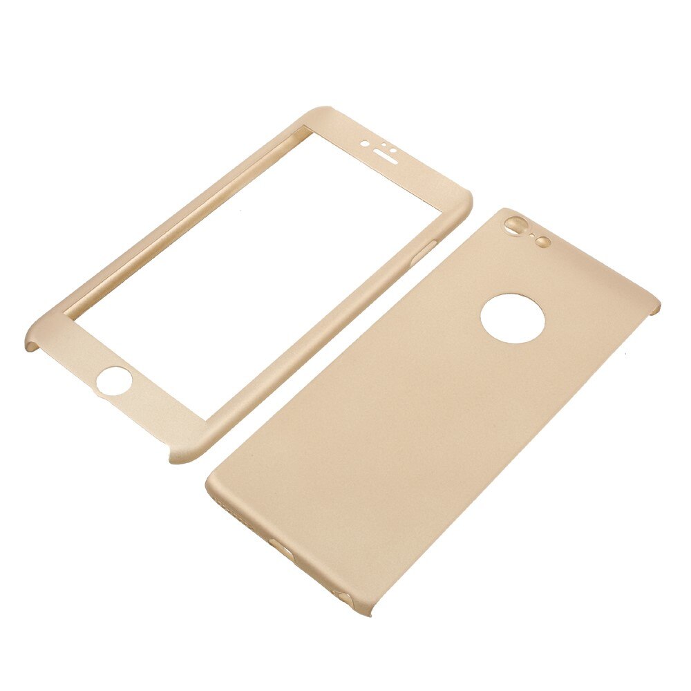 Husa Apple iPhone 6/6S Flippy Full Cover 360 Auriu Folie de protectie