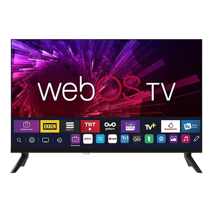 Televizor LED Smart NEO LED-24ELWO2512V, Portabil, Alimentare 12V, Wi-Fi, WebOS, Borderless, 60 cm, HD 1366x768, Clasa E, Negru