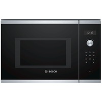 Cuptor cu microunde incorporabil, Bosch, BFL554MS0, Serie 6, 25L, 900W, TouchControl, Inox, Negru