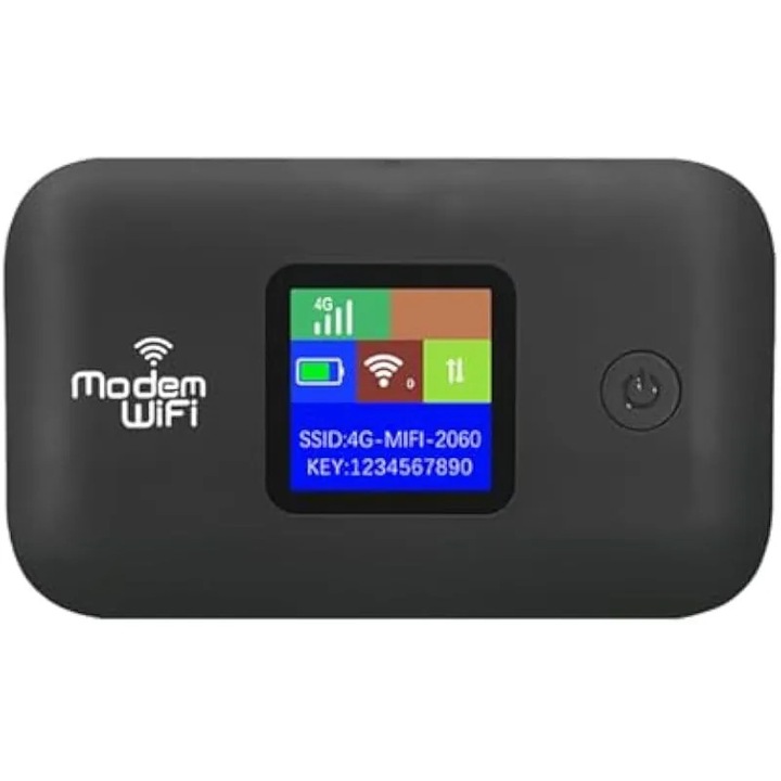 Hordozható 4G LTE router, 300Mbps mobil Hotspot akár 10 eszközhöz, C típusú tápellátás, SIM foglalat, WPA/WPA2 titkosítás Európa, Afrika és Délkelet-Ázsia számára