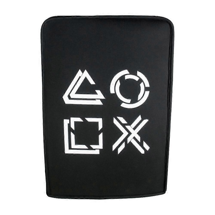 Husa antipraf pentru consola FRU-CJK0424-260903-1069, compatibila cu PlayStation 5 Digital si Standard, din tesatura impermeabila cu protectie UV, negru
