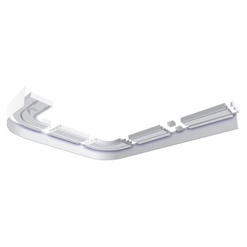 Kit Sina Vidella Top System,180 cm+Set Terminatie Arc 2 canale + Banda mascare 5 cm Alba,din PVC,2 canale,accesorii incluse, cu prindere pe tavan, pentru perdea si/sau draperie Kit Sina Vidella Top System,180 cm+Set Terminatie Arc 2 canale + Banda mascare 5 cm Alba,din PVC,2 canale,accesorii incluse, cu prindere pe tavan, pentru perdea si/sau draperie