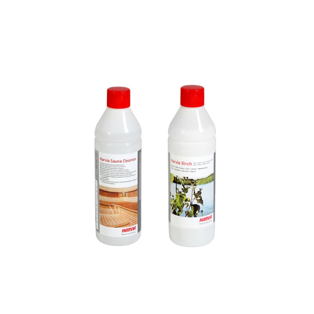 Set sauna 2 produse (solutie curatat + aroma) Harvia, 500 + 500 ml