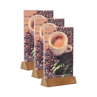 menu holder wood a4 portret 3 bucset - suport meniu oferte speciale din plexiglas si cu baza din lemn maro deschis imagen 11_0_
0
