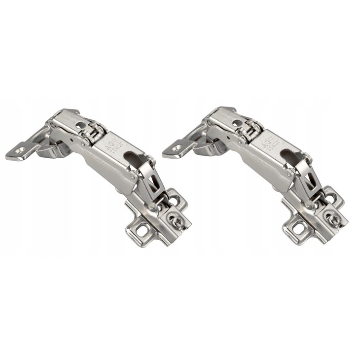 Set 2 balamale unghiulare AGV, fi 35mm, otel nichelat, unghiuri 165x175 grade