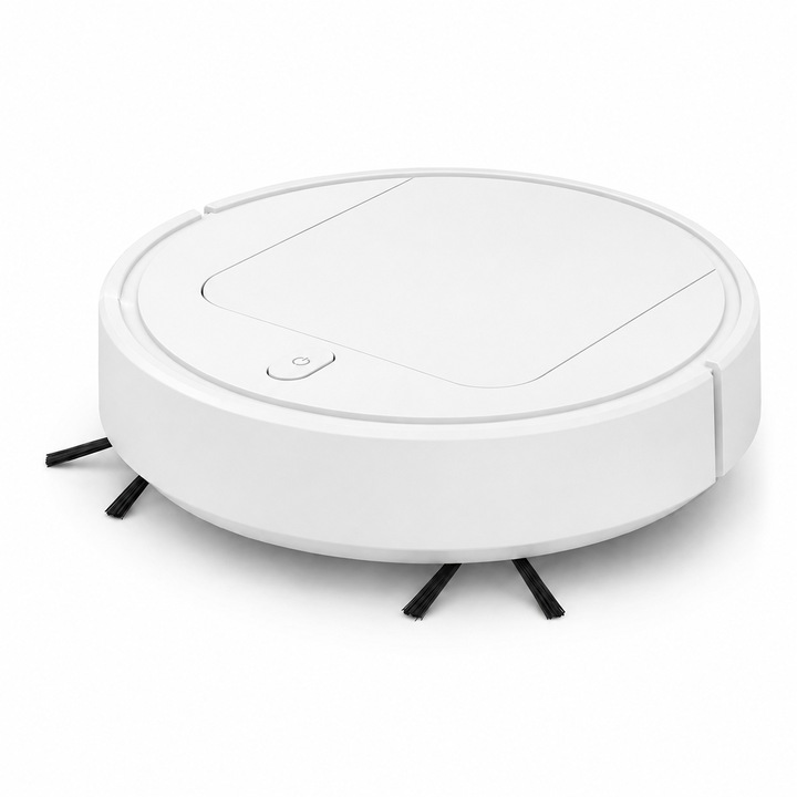 Aspirator Robot, 1200 Pa, Senzor Anti-cadere, Detectare Obstacole, Autonomie 90 min, Baterie 1200 mAh, ABS, Alb