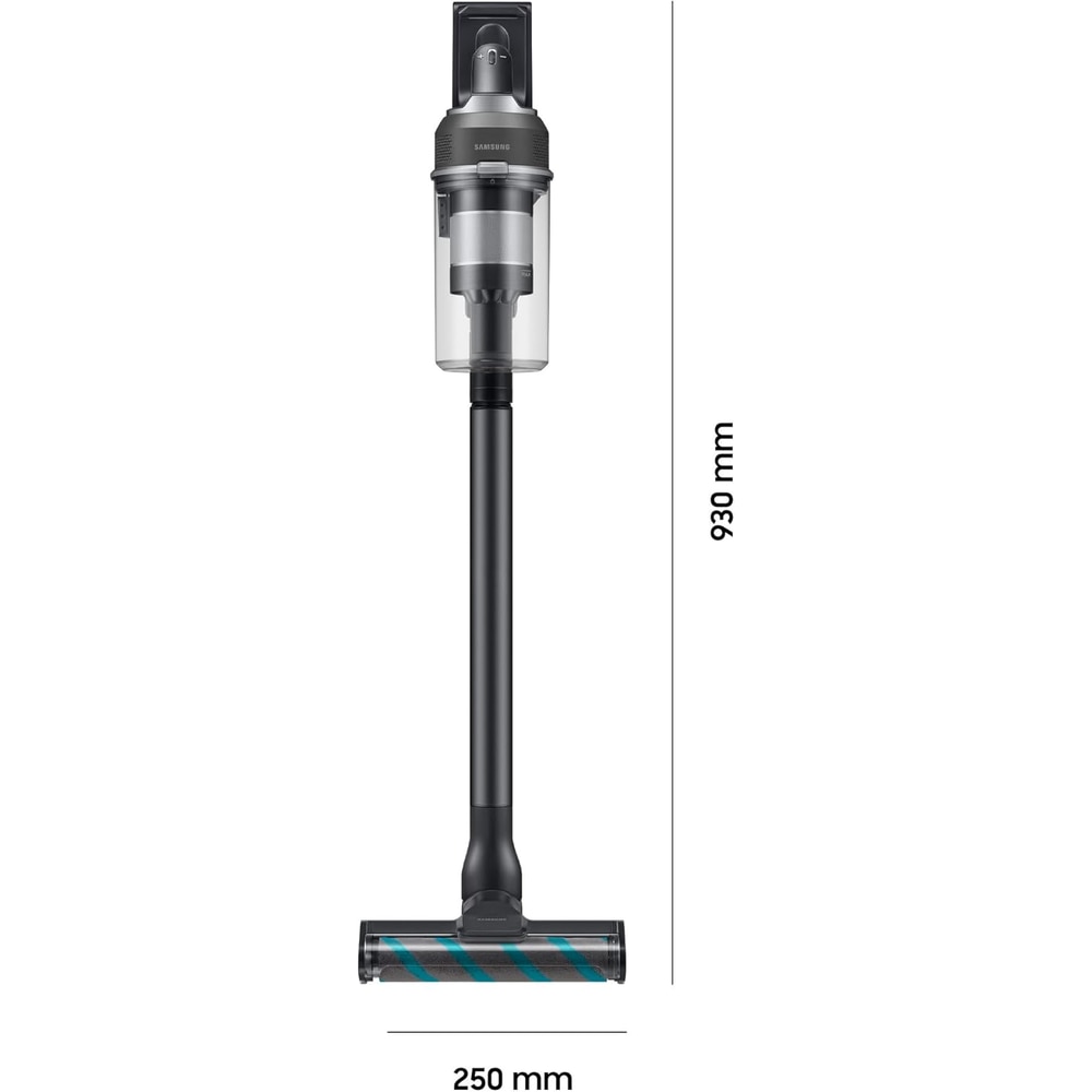 Aspirator vertical Samsung VS70H28HFC/WD CompleteClean Jet 95S, 770 W, Recipient 0.8 L, HEPA 13, Autonomie 60 minute, Pet Tool+ Negru