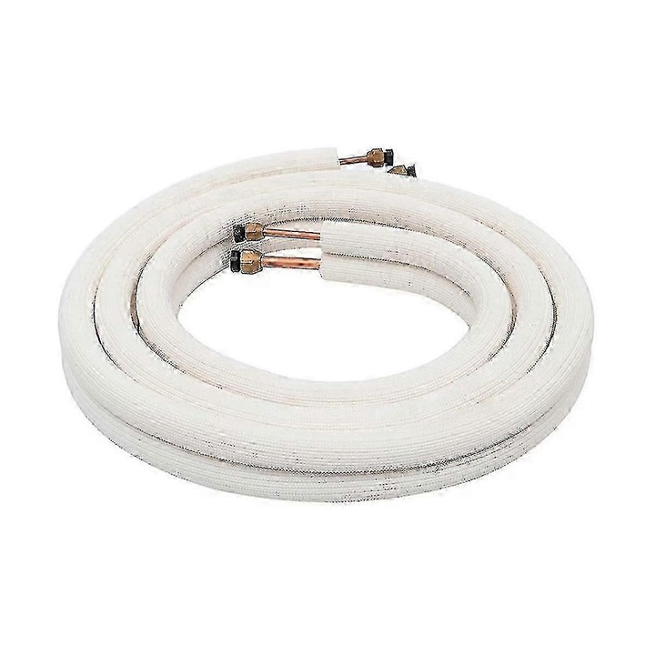 Изолирана медна тръба за климатик FRU-CJK0424-260904-594, 1/4" x 3/8", бяла изолация, 3 м