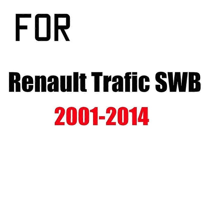 Калъф за кола за Renault Trafic SWB 2001–2019, 190T полиестер с PA анти-UV покритие, водоустойчив (800 мм), светлоотразителни ленти, цип за врата, ремъци против вятър, чанта за съхранение