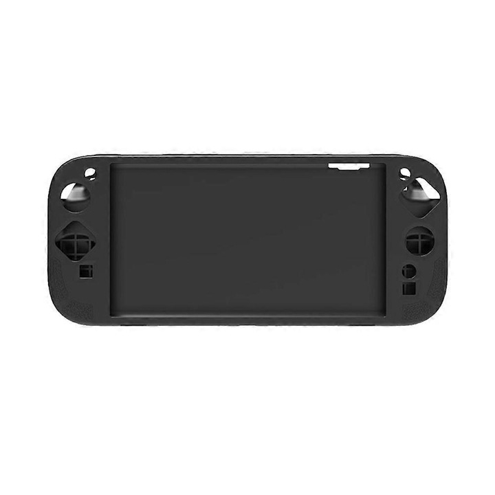 Защитен калъф за Switch 2 FRU-CJK0424-260901-1586, от хранителен силикон, пълен капак със сгъваема стойка и противоплъзгаща текстура, черен