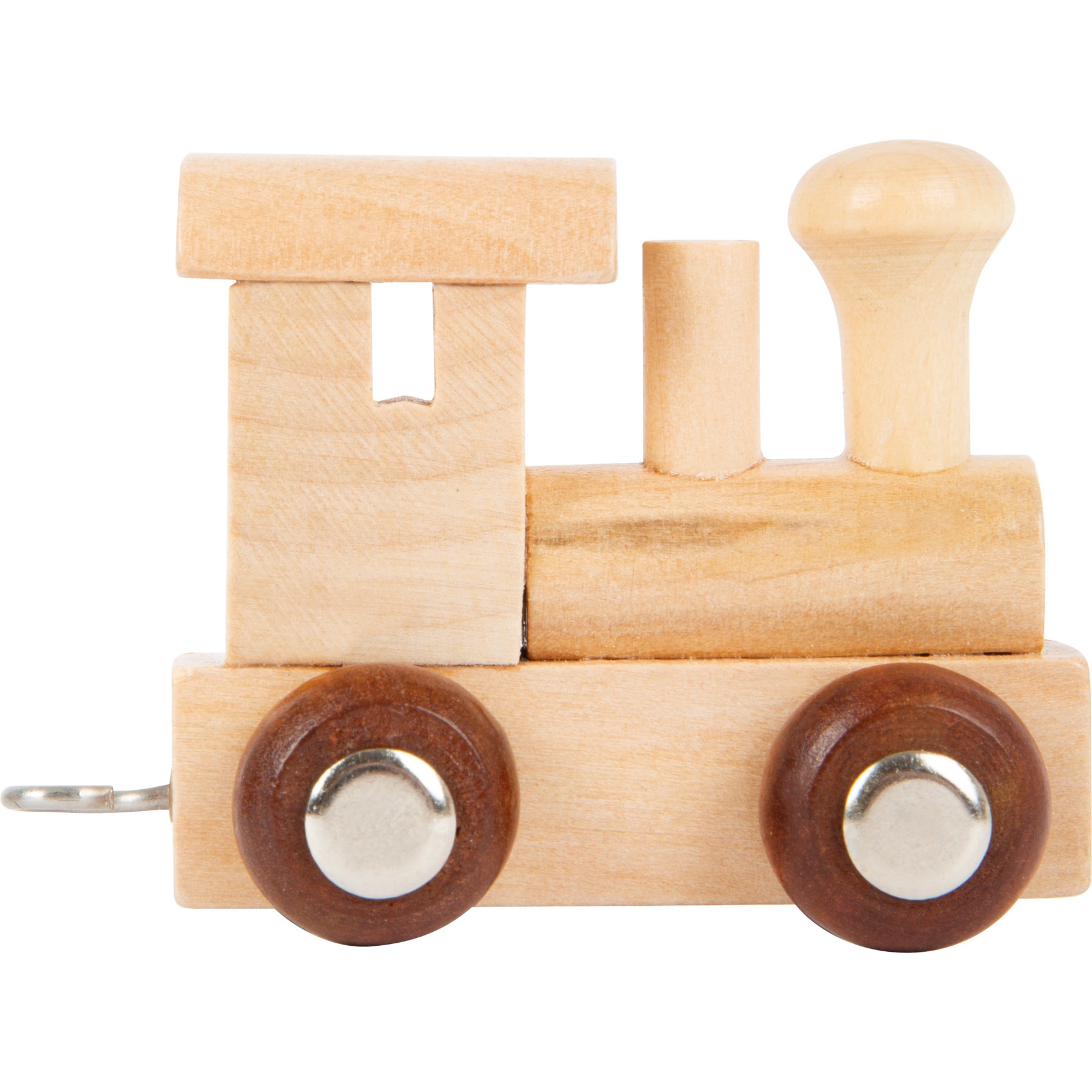 Locomotiva trenulet, Small Foot, lemn, natur