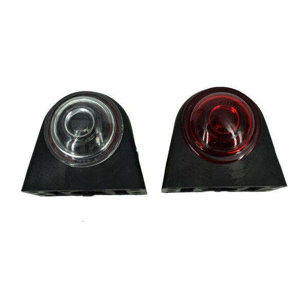 Lampa laterala gabarit EVO cu LED Rosu-Alb 24V E4-Mark (set 2 buc)