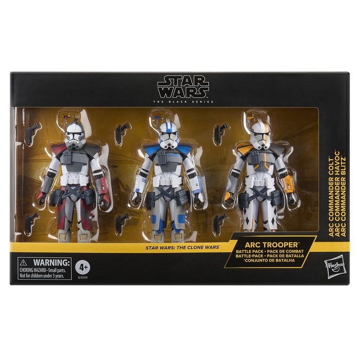 Фигурка Star Wars Hasbro The Black Series HASG3334, комплект 3 фигурки ARC Trooper Havoc, Colt и Blitz, 15 см, многоцветен