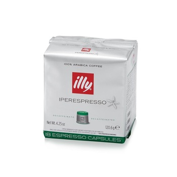 Capsule cafea Illy Iperespresso Decaf, 18 capsule Capsule cafea Illy Iperespresso Decaf, 18 capsule