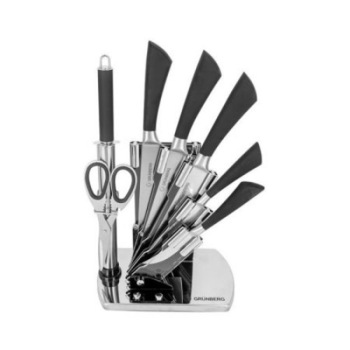 Set cutite , cu 8 piese, Negru/Inox Set cutite , cu 8 piese, Negru/Inox