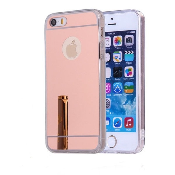 Apple iPhone 5/5S/SE tok, MyStyle Elegance Luxury tükörtípus, Rose-Gold