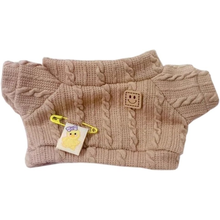 Pulover Tricotat pentru Papusi de Plus 20/40 cm - Maro