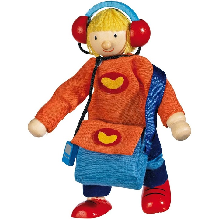 Marioneta Flexibila GoKi, din Lemn, pentru Jocuri Creative