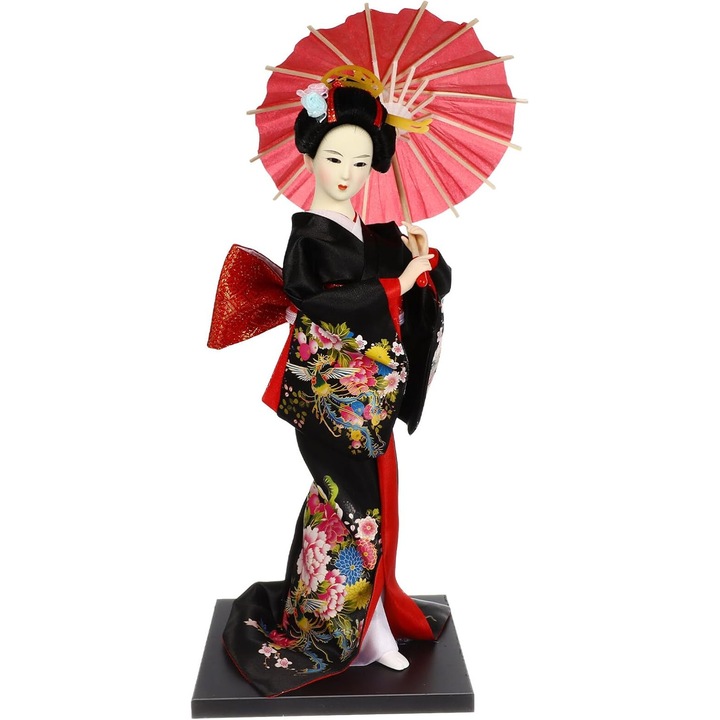 Papusa Kimono Geisha Japoneza, Figurina Traditionala Maiko