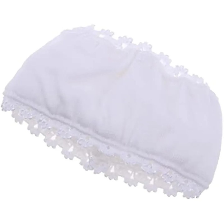 Bretele pentru papusi BJD, tricou tubular din dantela, accesoriu de baza pentru lenjerie intima pentru papusi BJD, din bumbac confortabil, potrivit pentru BJD 1/4 S, alb