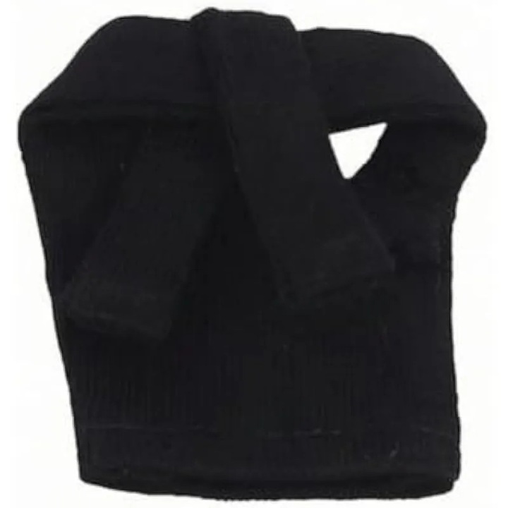 Sal miniatural din material moale pentru papusa BJD masculina la scara 1/12, invelitoare pentru accesorii vestimentare pentru prezentare, costume, scene si multe altele, negru