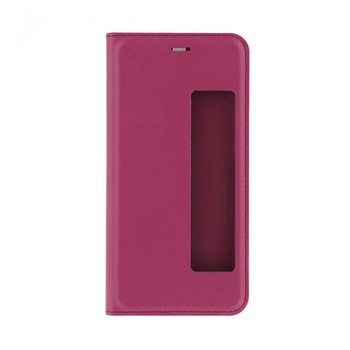 Husa Tellur Smart Window 2 din Piele sintetica pentru Huawei P10, Roz inchis Husa Tellur Smart Window 2 din Piele sintetica pentru Huawei P10, Roz inchis