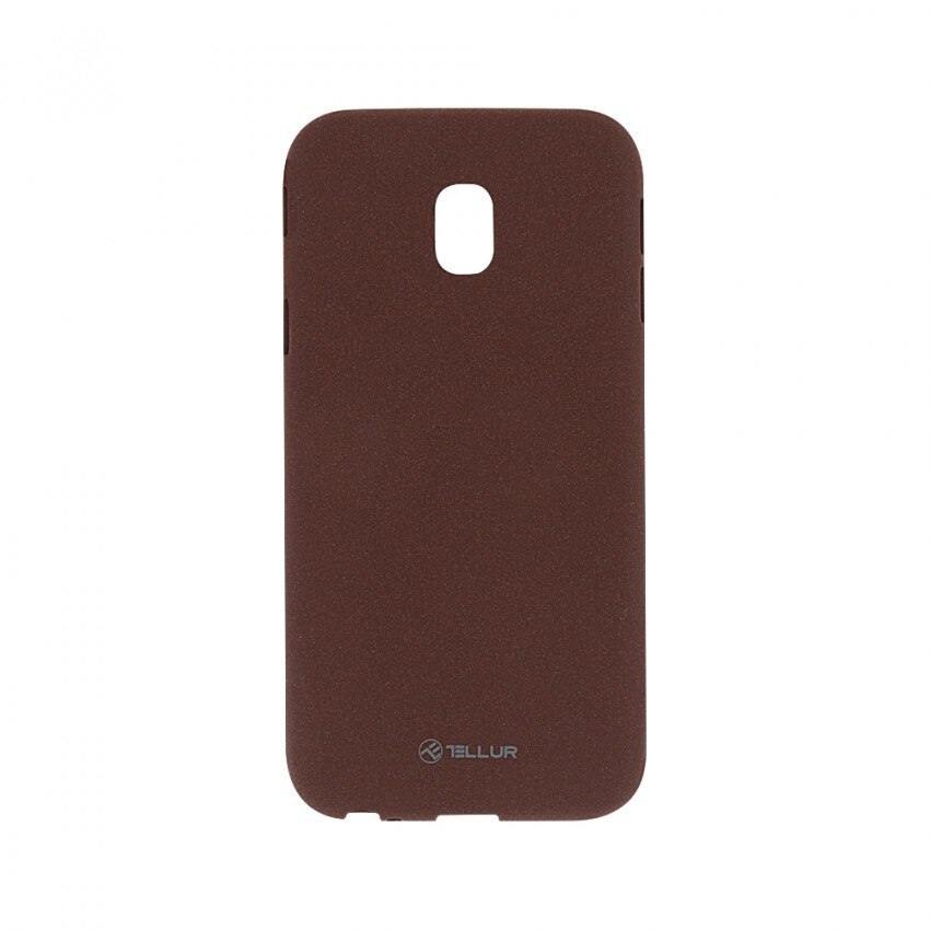 Husa Tellur Sand silicon case for Samsung J3 2017, Burgundy - TLL121632
