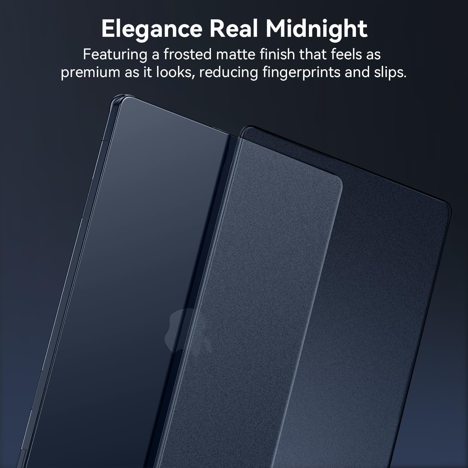Carcasa Protectie Mata Ultra Subtire EooCoo pentru MacBook Air 15" M2/M3/M4/M5 - Midnight