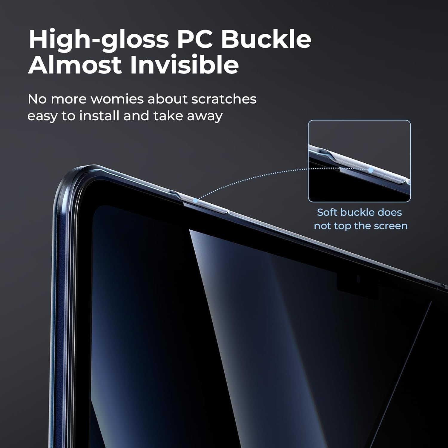 Carcasa Protectie Mata Ultra Subtire EooCoo pentru MacBook Air 15" M2/M3/M4/M5 - Midnight