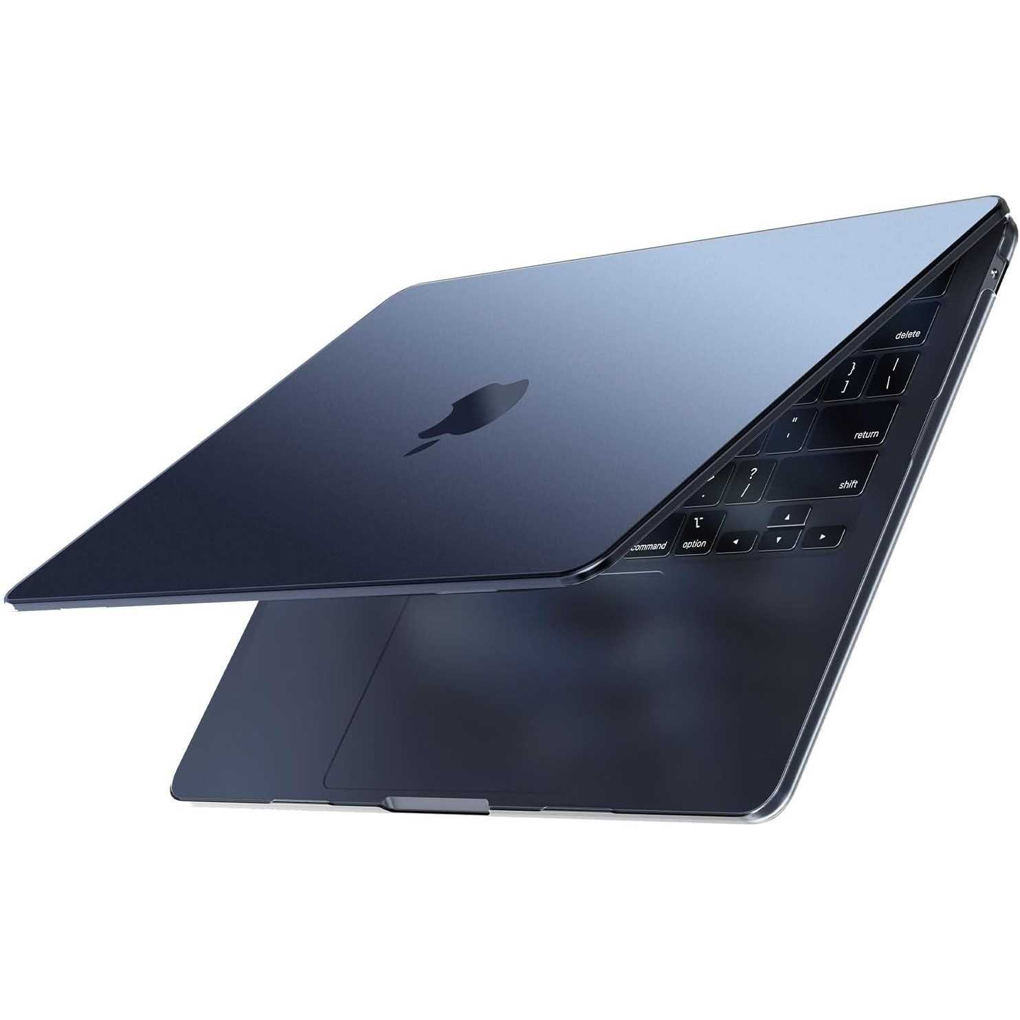 Carcasa Protectie Mata Ultra Subtire EooCoo pentru MacBook Air 15" M2/M3/M4/M5 - Midnight