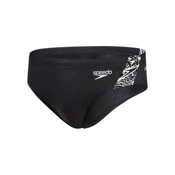 Slip inot barbati Speedo Boom Splice 7am Brief, Negru/Alb, Negru/Alb, 34 Slip inot barbati Speedo Boom Splice 7am Brief, Negru/Alb, Negru/Alb, 34
