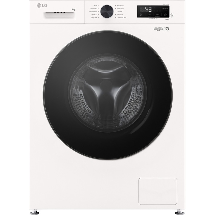 Masina de spalat rufe LG F4X1009NWB, Direct Drive, 9 kg, 1400 RPM,WIFI Clasa A, Alb