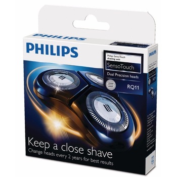 Capete de barbierire Philips RQ11/50, sistem lame Super Lift&Cut, compatibilie Philips Shaver Seria SensoTouch 2D Capete de barbierire Philips RQ11/50, sistem lame Super Lift&Cut, compatibilie Philips Shaver Seria SensoTouch 2D