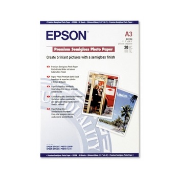 Hartie Foto Epson Premium Semigloss, DIN A3, 251g/m², 20 Blatt Hartie Foto Epson Premium Semigloss, DIN A3, 251g/m², 20 Blatt