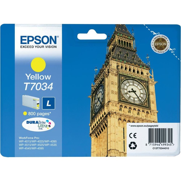 Epson L C13T70344010 festék kazetta, sárga