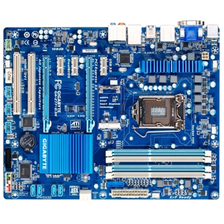 Placa de baza Gigabyte Z77-D3H, socket 1155