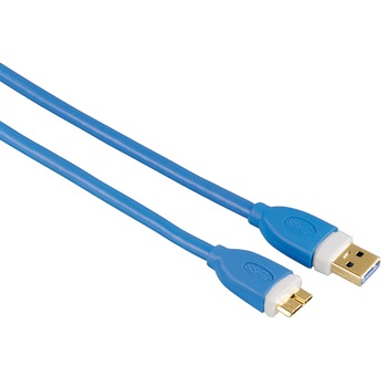 Cablu HAMA Micro USB 3.0, gold-plated, dublu ecranat, 1.80m Cablu HAMA Micro USB 3.0, gold-plated, dublu ecranat, 1.80m