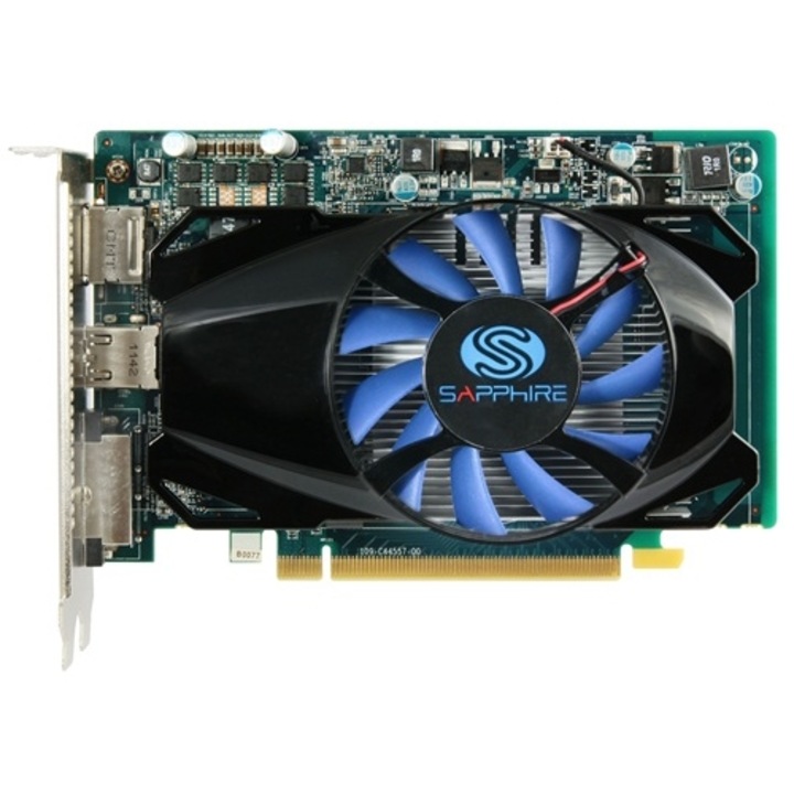Placa video Sapphire AMD Radeon HD 7750, 1024MB, GDDR5, 128bit, HDMI, DVI, Display Port