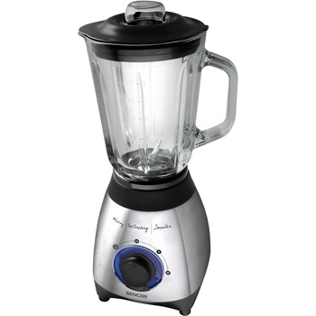 Blender Sencor SBL 4371, 500W, Zdrobire gheata, 2 viteze, 1.5 l. Vas Sticla, Functie Pulse, Mod Turbo, Argintiu/Negru Blender Sencor SBL 4371, 500W, Zdrobire gheata, 2 viteze, 1.5 l. Vas Sticla, Functie Pulse, Mod Turbo, Argintiu/Negru