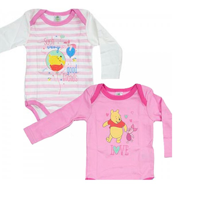 Set Body cu maneca lunga, fete, Multicolor, 74-80 CM