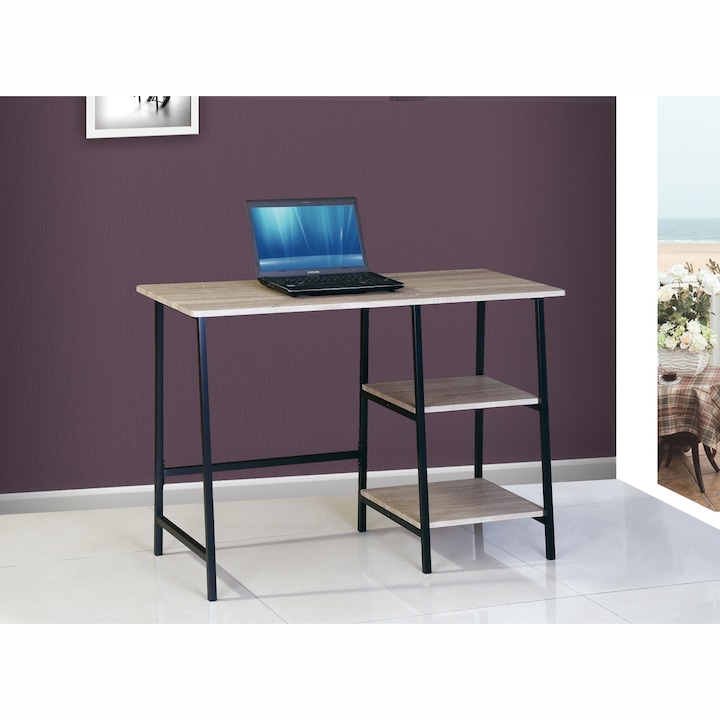 Kring Alta íróasztal, 2 polc, 110 x 50 x 75 cm, Sonoma