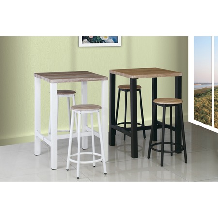 Set bar Kring Alvor, masa si 2 scaune bucatarie / bar, Sonoma