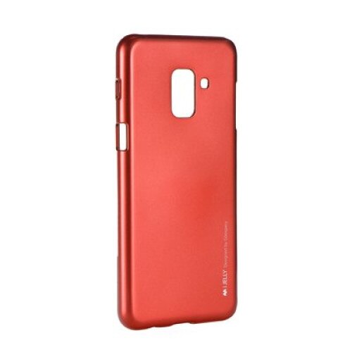 Husa Silicon Lucios iJelly Mercury Samsung Galaxy A8 2018, Rosu