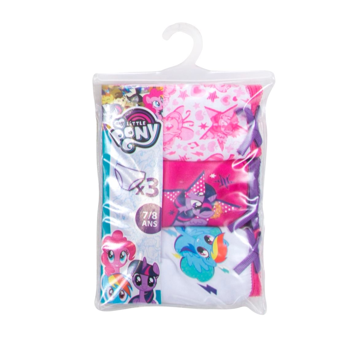 Set 3 chiloti, fete, Hasbro, My Little Pony, Multicolor