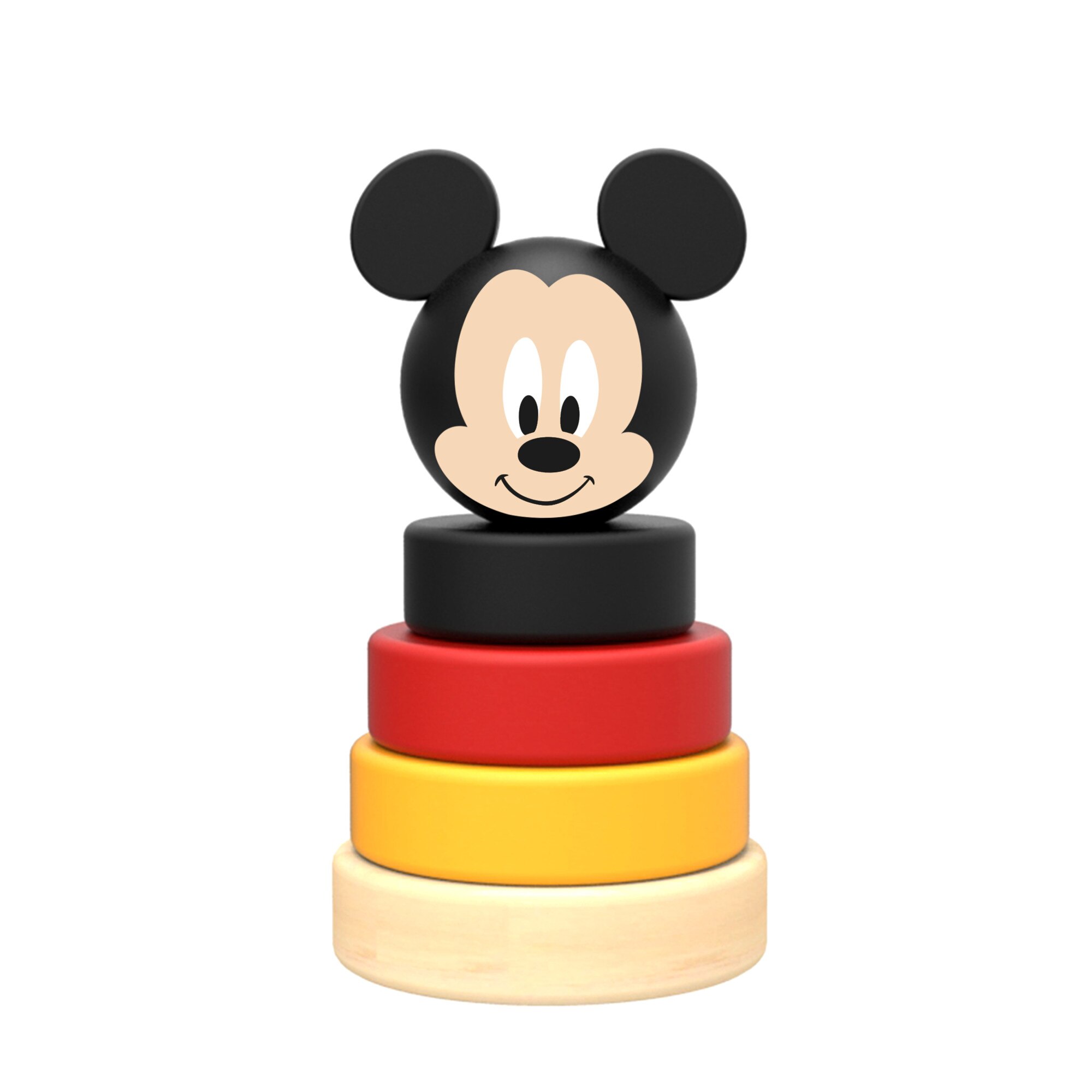 Jucarie montessori Turn de stivuire Minnie,piramida,lemn, Disney