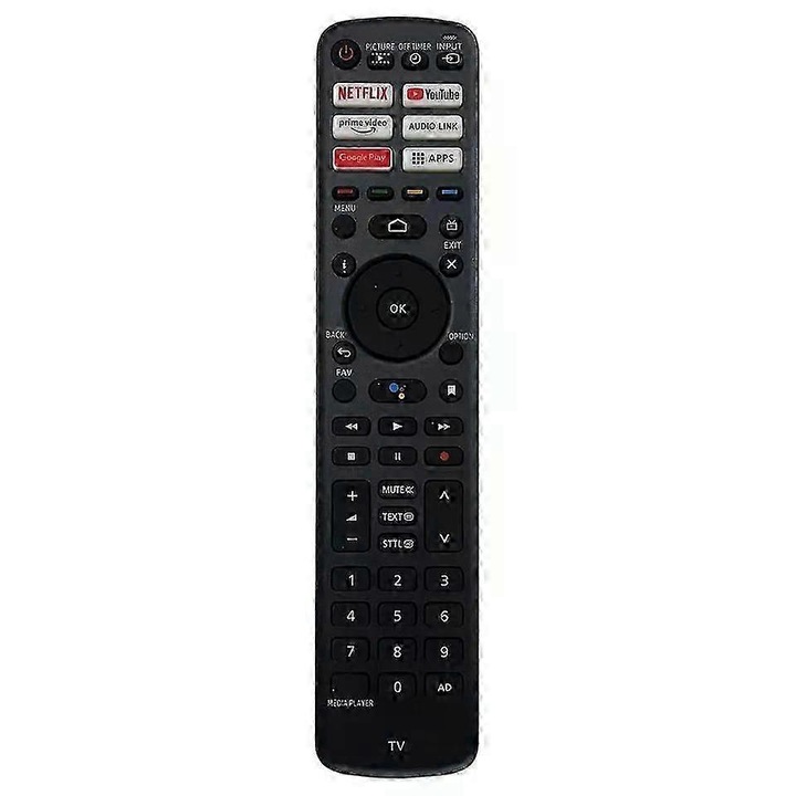 Telecomanda TV R3PA265 (FR-K0446-260831-1905), inlocuire compatibila Panasonic TX-43/50/55/65/75 LXW704/LXW724/LX800E, ABS, necesita 2 x AAA, negru