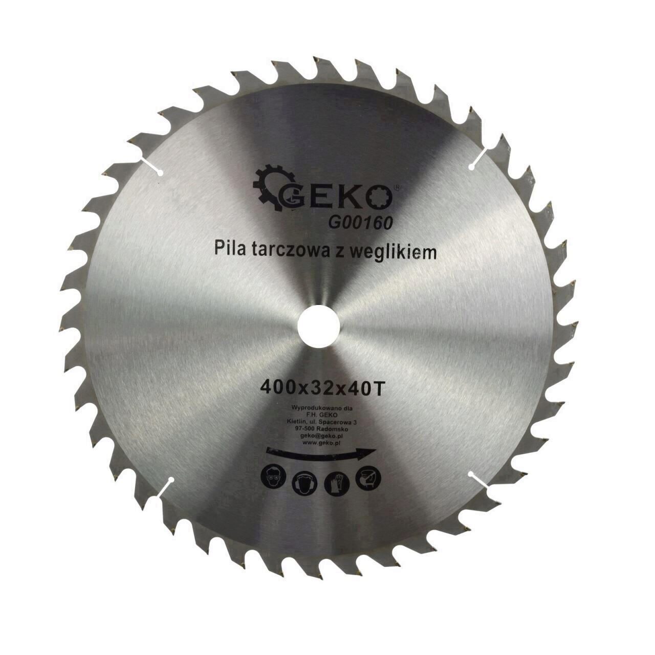 Disc pentru lemn cu carbura Geko G00160, 400x32x40T (10) mm