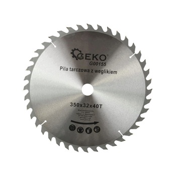 Disc pentru lemn cu carbura Geko G00155, 350x32x40T (20) mm Disc pentru lemn cu carbura Geko G00155, 350x32x40T (20) mm
